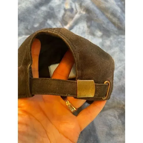 MUKA Unisex Black Floral Hat Adjustable Strap Casual Cap - Picture 4 of 5